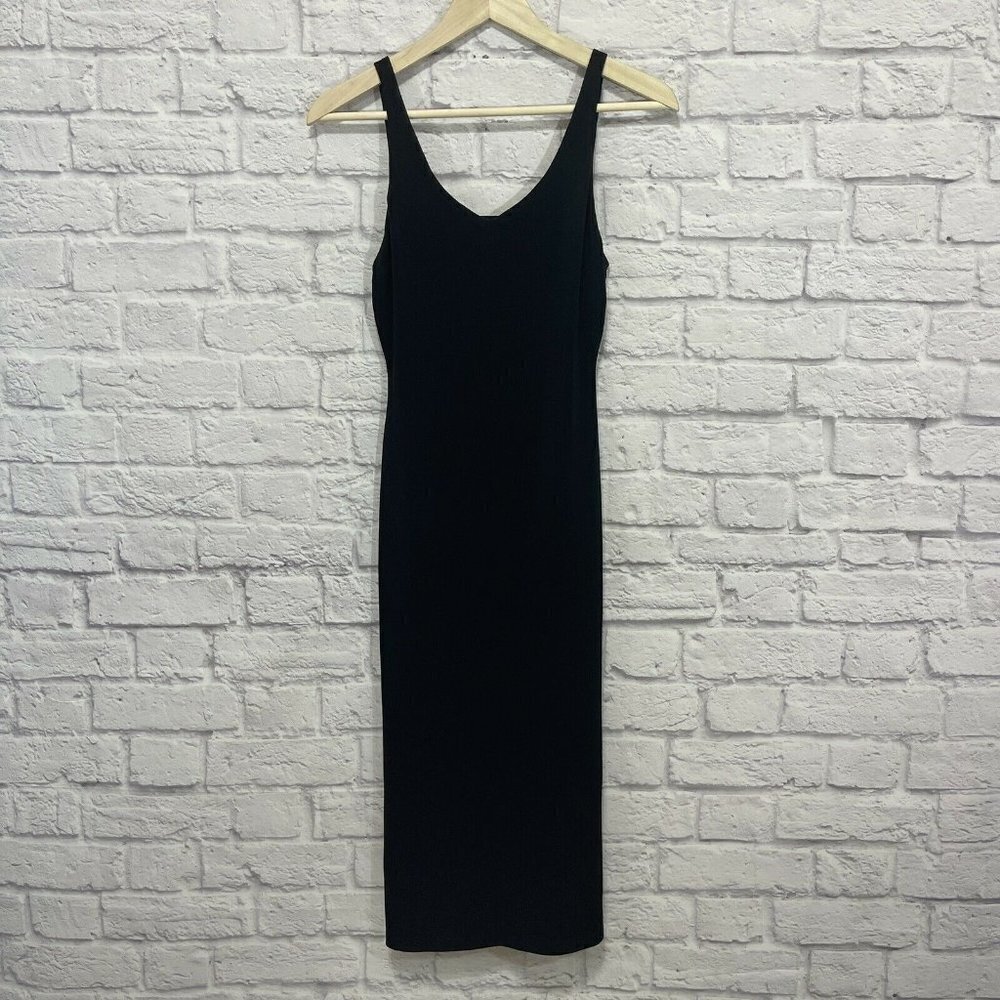 Alice + Olivia Air Dress $275.00 NWT NEW Midi Sleeveless Sheath Back Cut Out